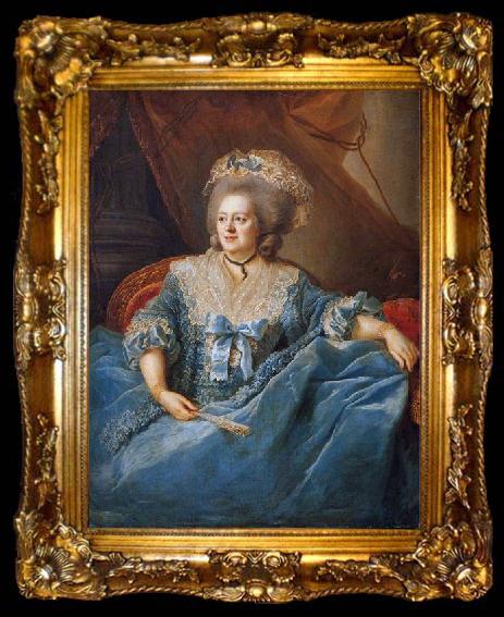 framed  unknow artist Portrait of Madame Victoire, ta009-2